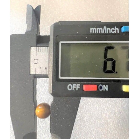 Genuine Tiger Eye Earrings for Pierced Ears - Picture 3 of 3